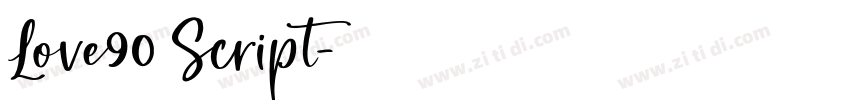 Love90 Script字体转换 Love90 Script字体转换